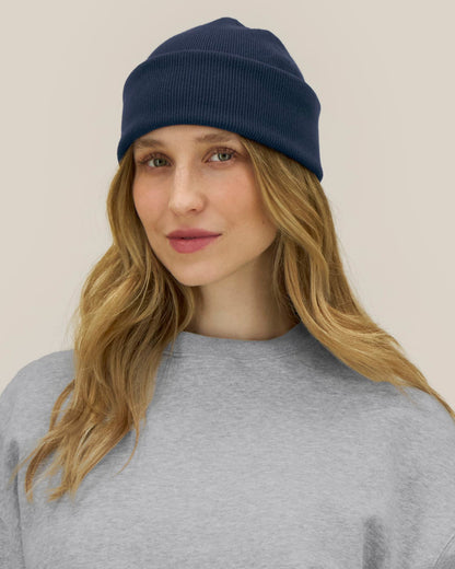Rib Beanie 2.0 - French Navy - Vorderseite 