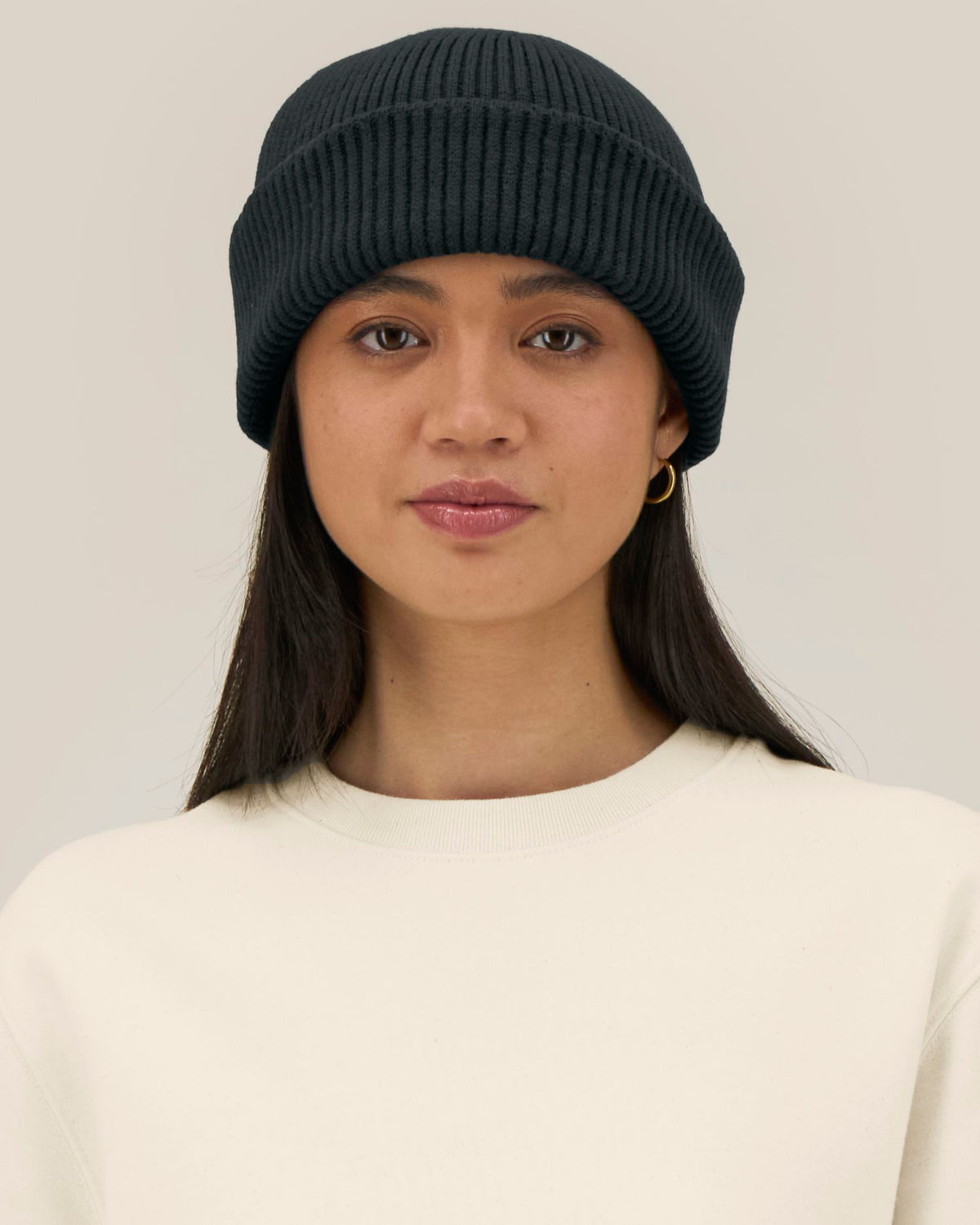 Fisherman Beanie 2.0 - Black - Vorderseite 