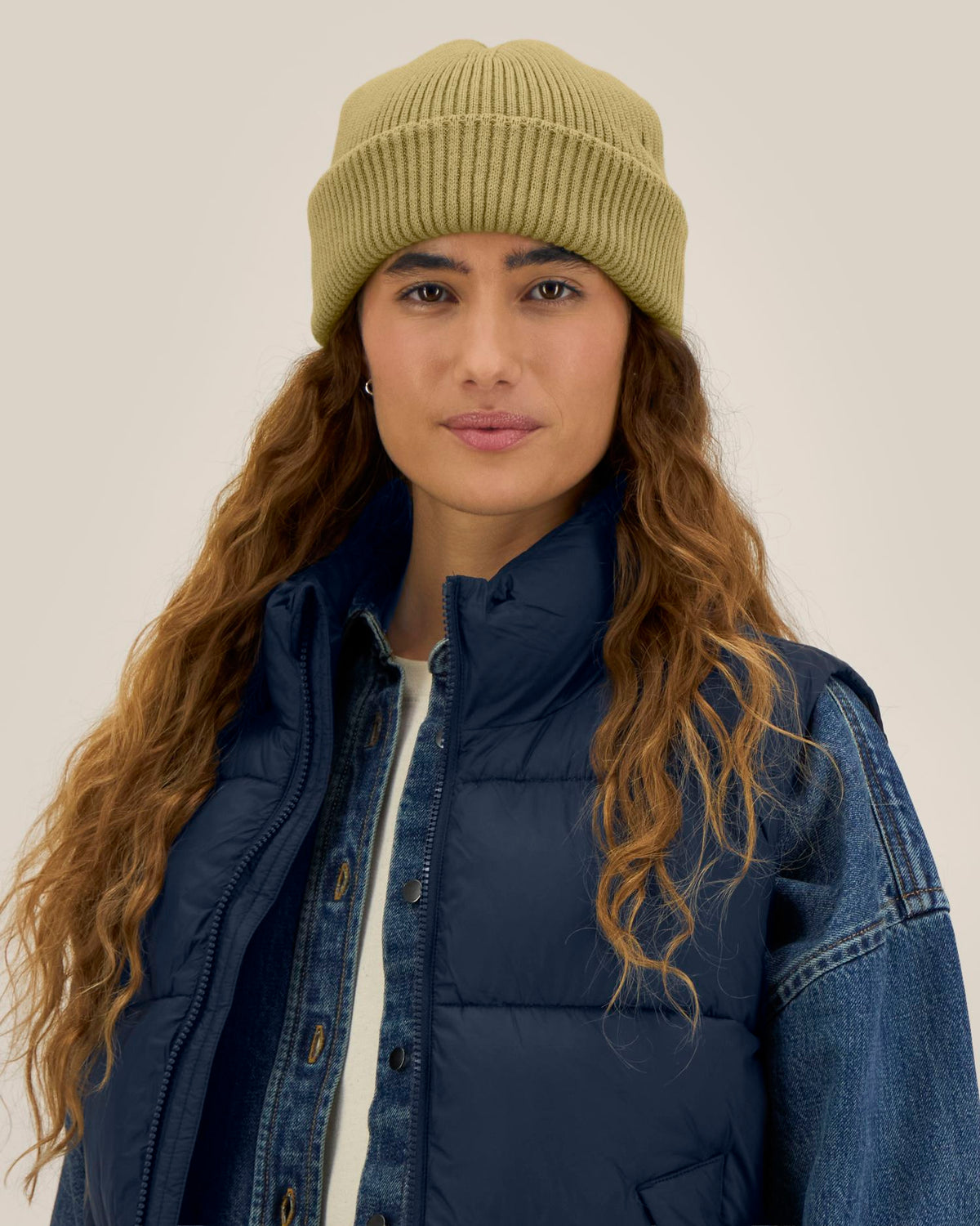 Fisherman Beanie 2.0 - Faded Olive - Vorderseite 