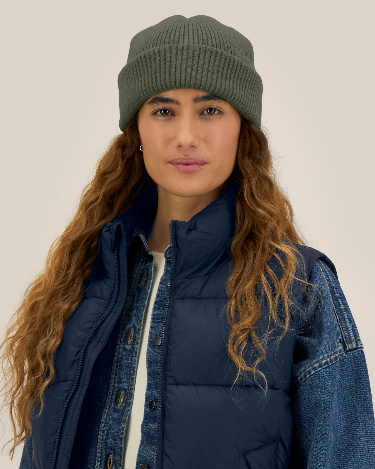 Fisherman Beanie 2.0 - Khaki - Vorderseite 