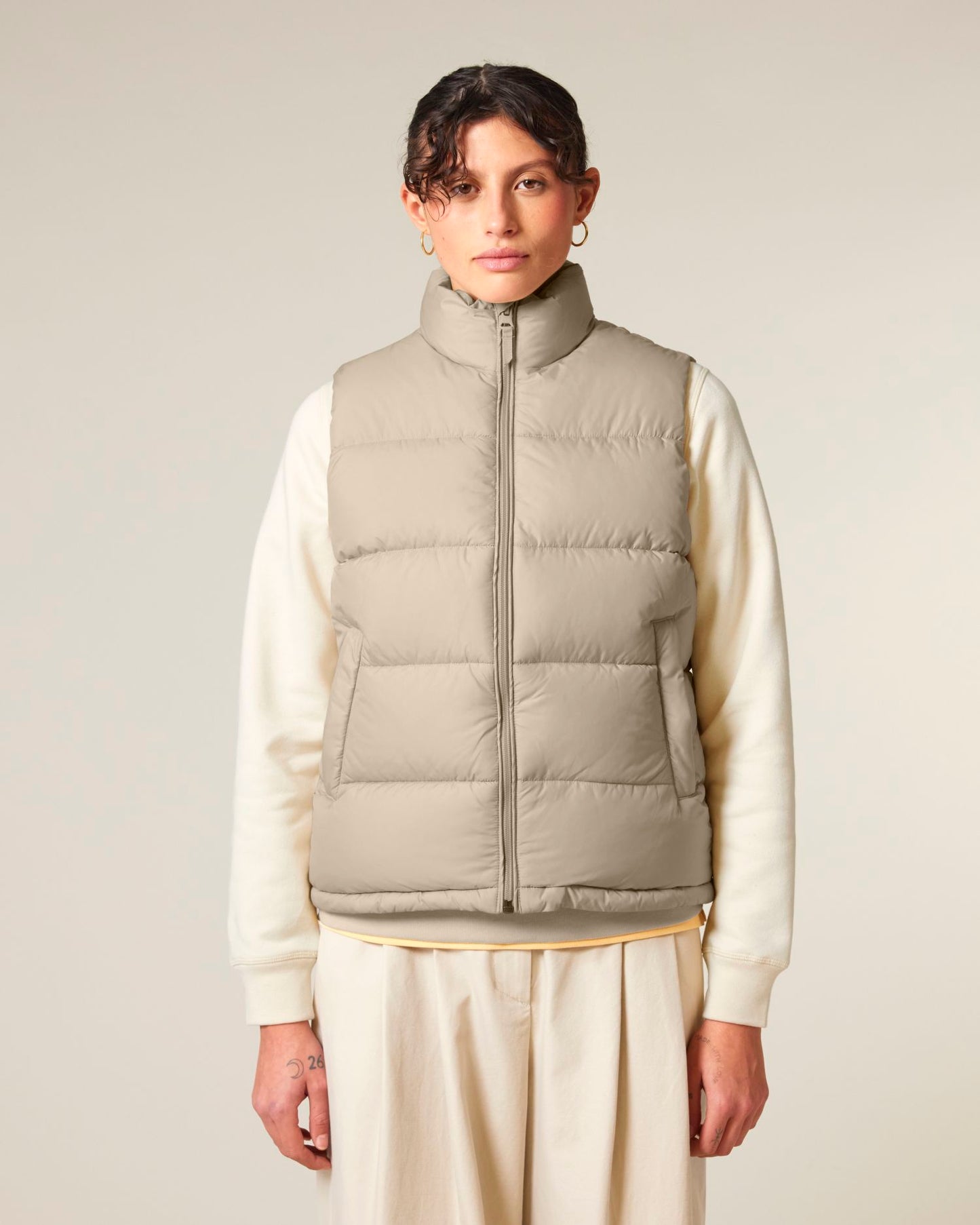 Puffer Gilet - Desert Dust - Vorderseite 