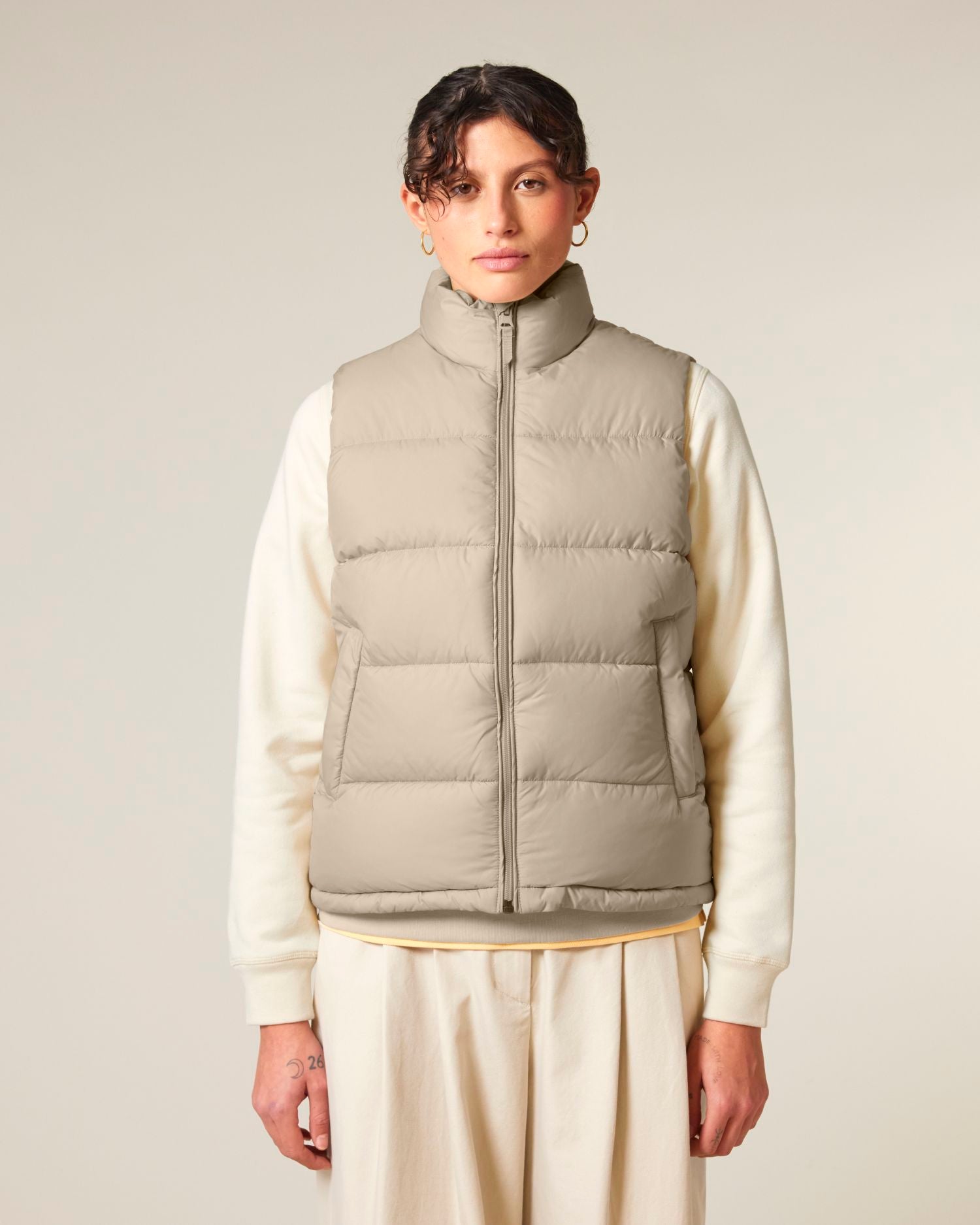 Puffer Gilet - Desert Dust - Vorderseite 