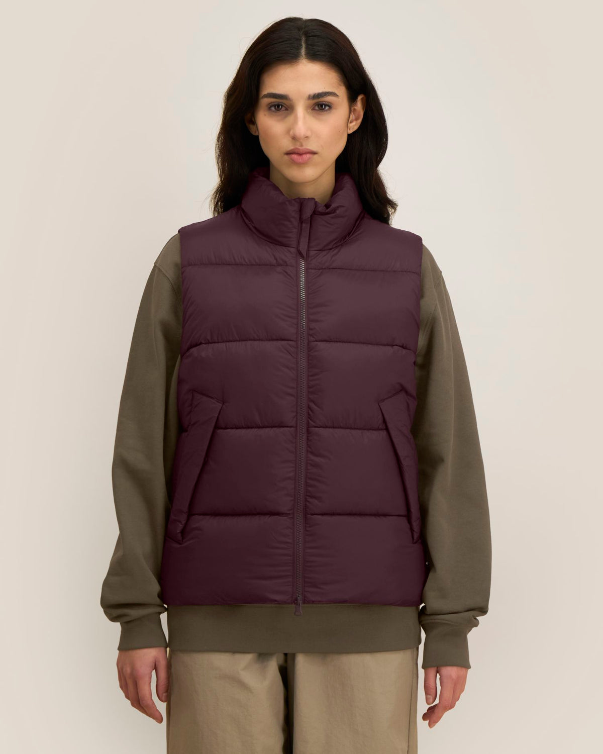 Puffer Gilet 2.0 - Red Brown - Vorderseite 