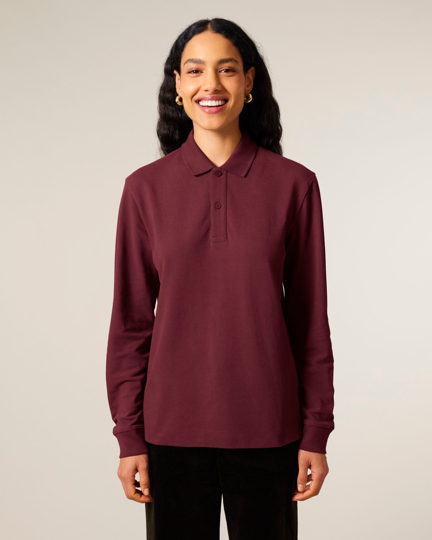 Prepster 2.0 Long Sleeve - Burgundy - Vorderseite 