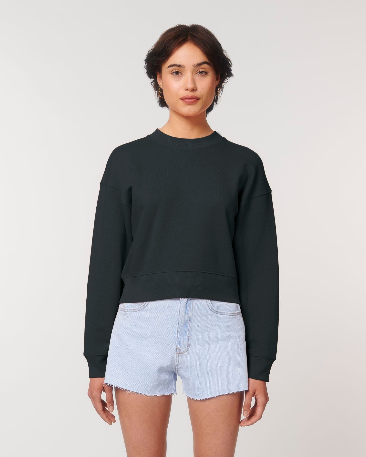 Stella Cropster Wave Terry - Black - Vorderseite 