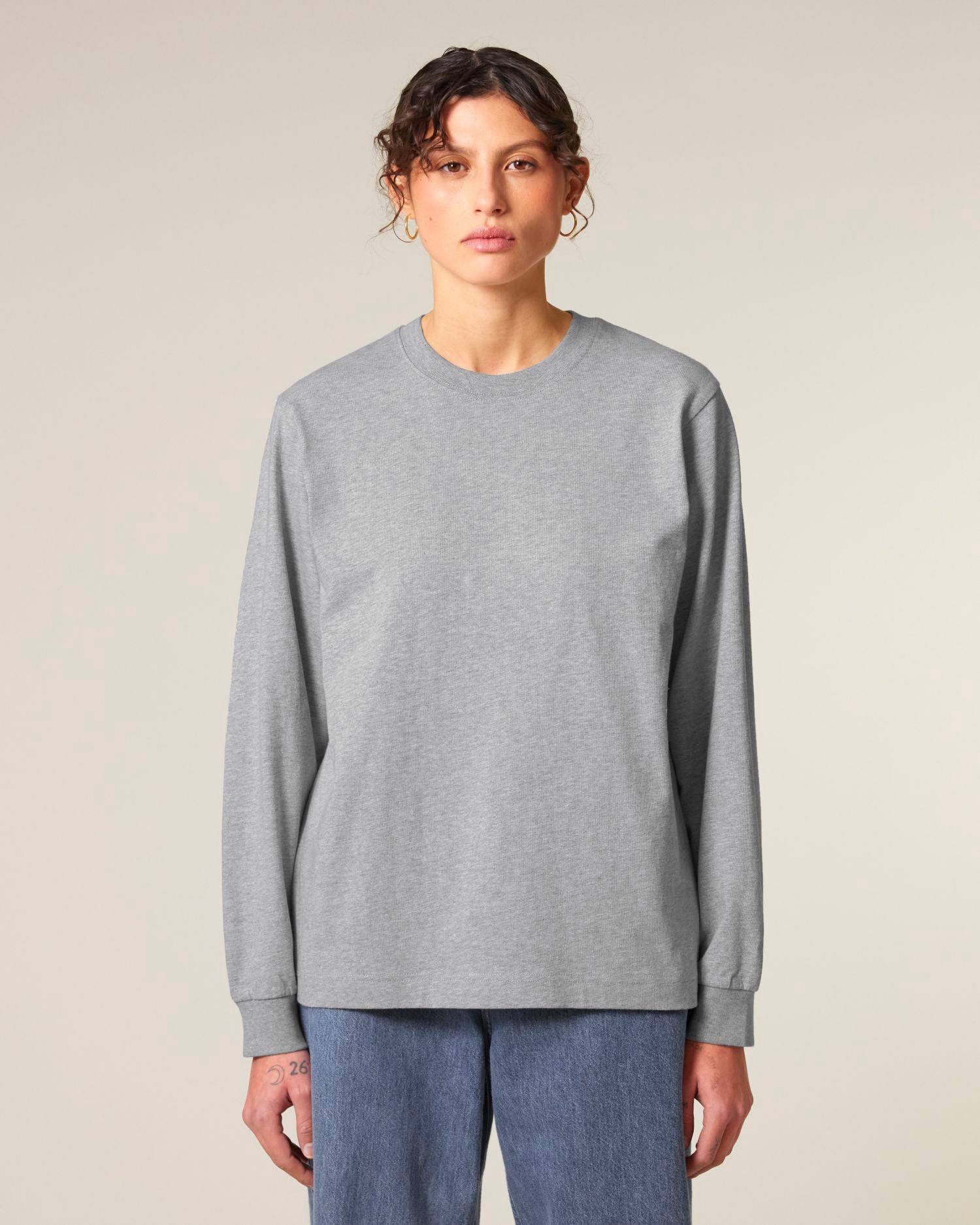 Freestyler Long Sleeve - Heather Grey - Vorderseite 