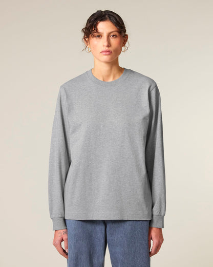 Freestyler Long Sleeve - Heather Grey - Vorderseite 