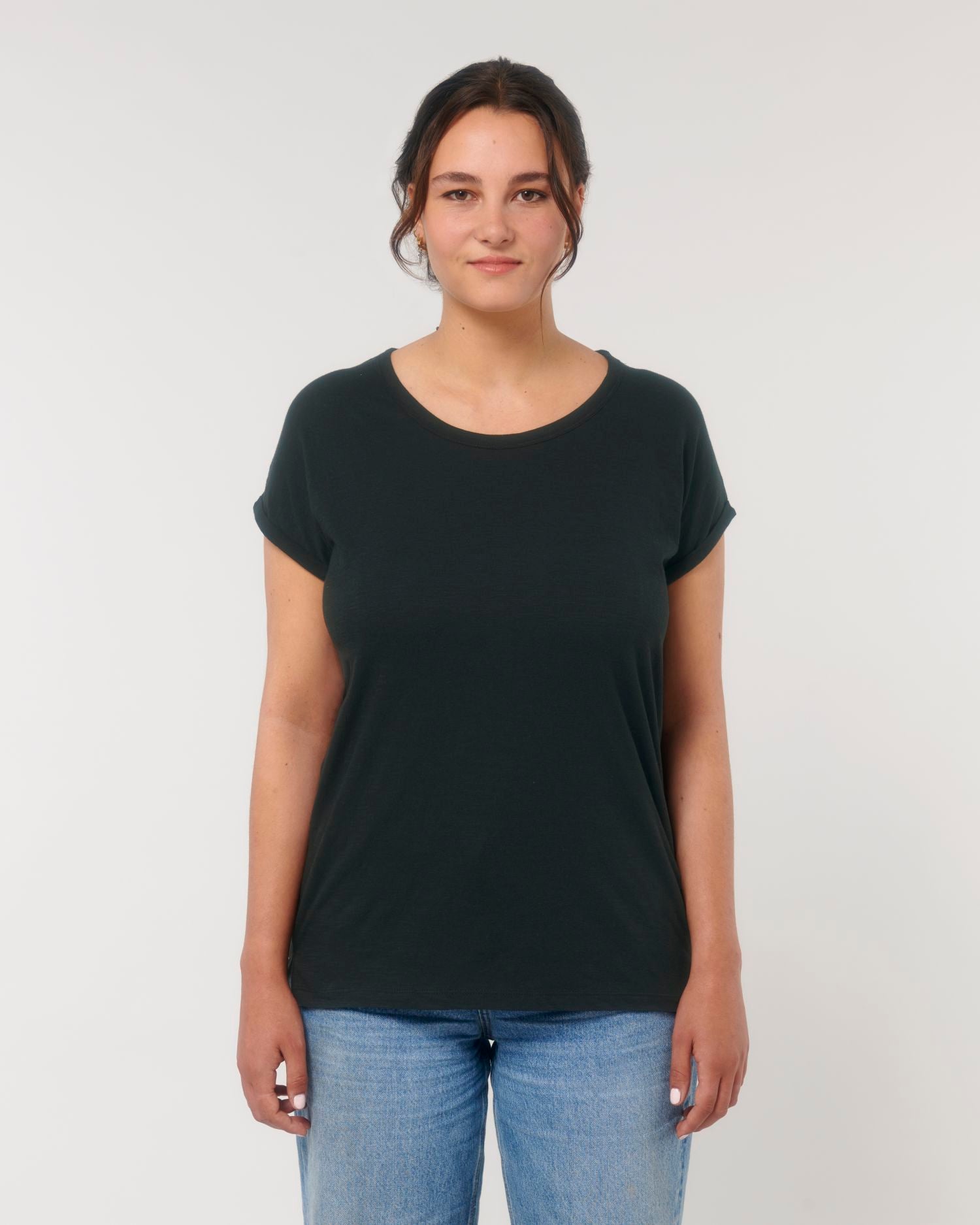 Stella Rounder Slub - Black - Vorderseite 