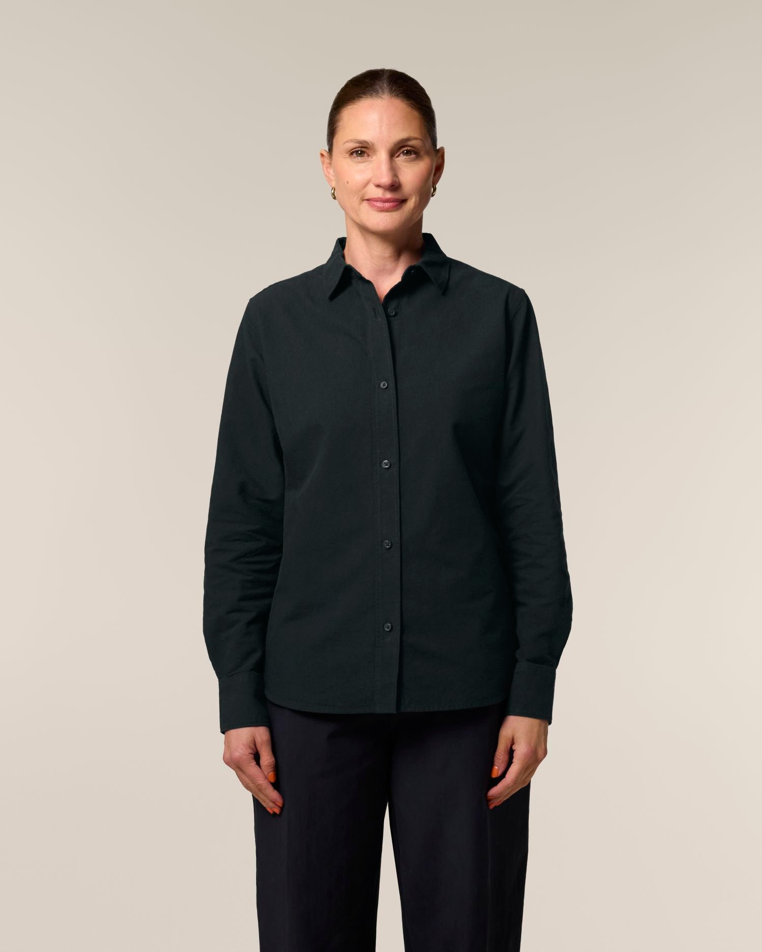 Stella Oxford Shirt - Black - Vorderseite 
