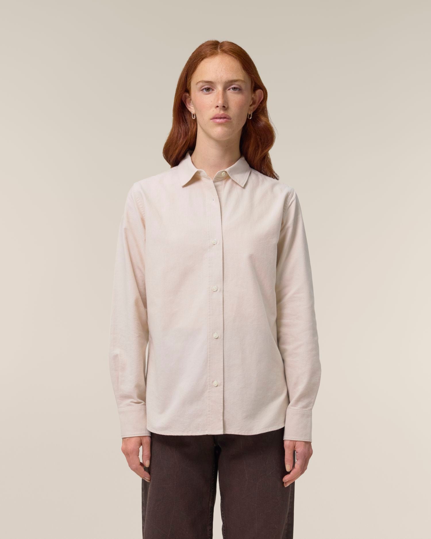 Stella Oxford Shirt - Beige Oxford - Vorderseite 