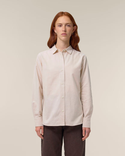 Stella Oxford Shirt - Beige Oxford - Vorderseite 