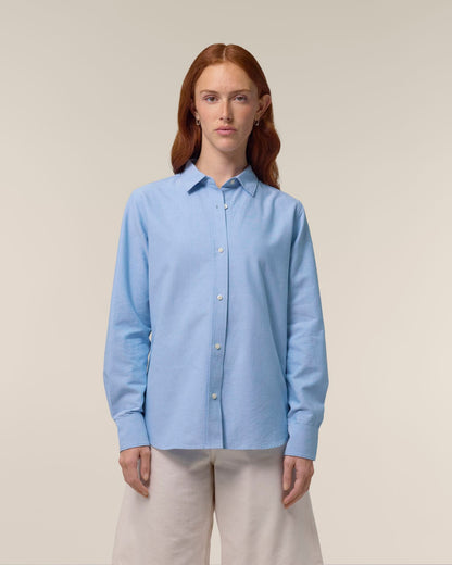 Stella Oxford Shirt - Blue Oxford - Vorderseite 