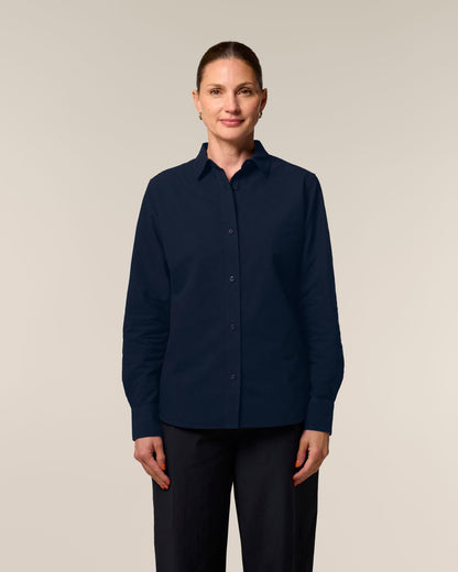 Stella Oxford Shirt - French Navy - Vorderseite 