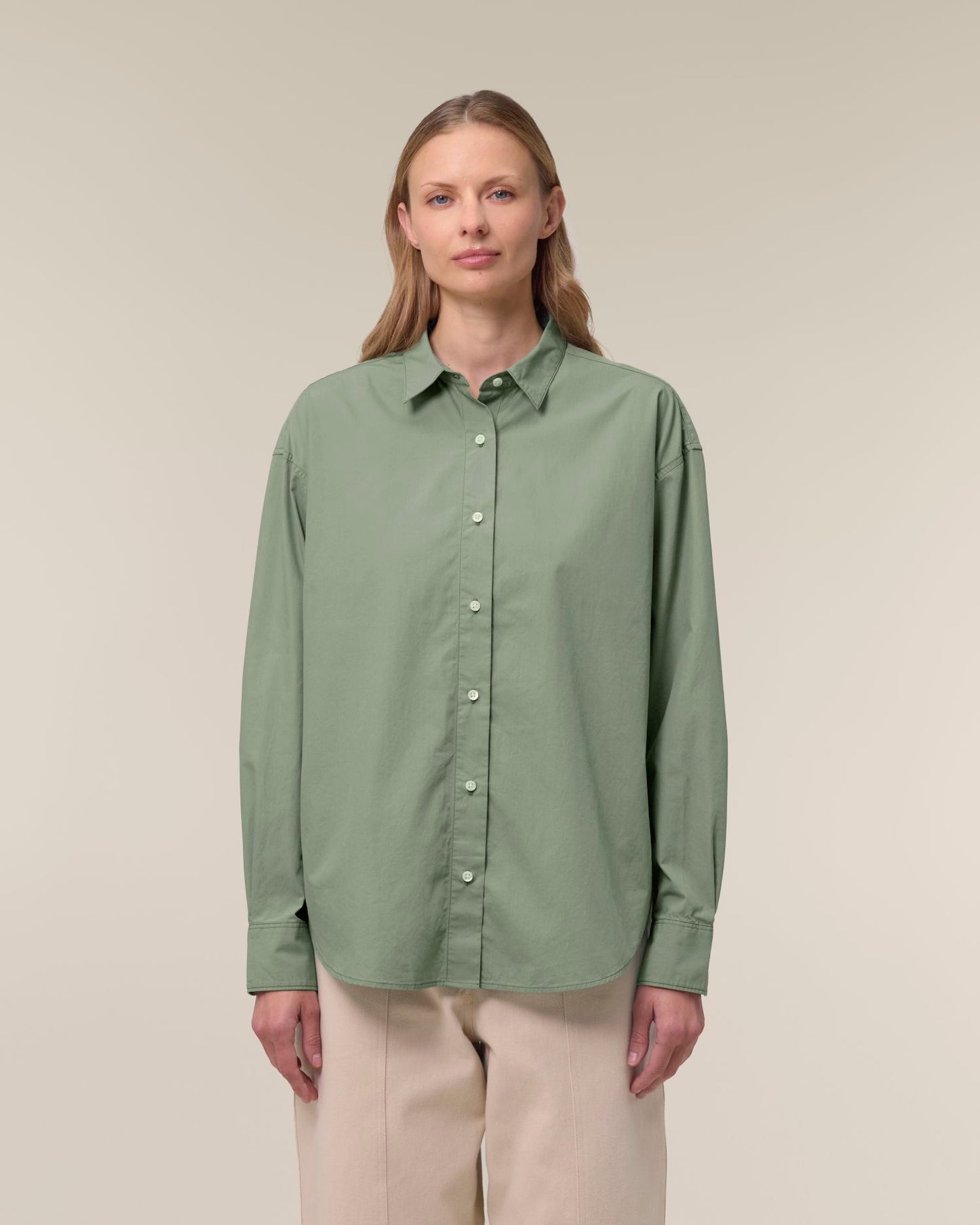 Stella Styler Shirt - Soft Khaki - Vorderseite 