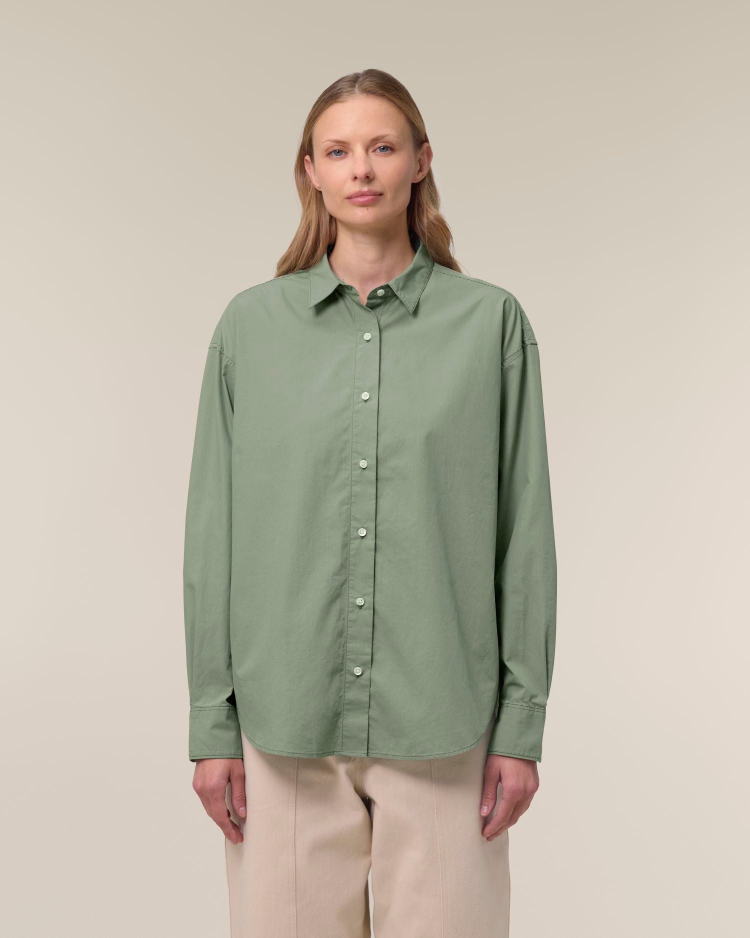 Stella Styler Shirt - Soft Khaki - Vorderseite 