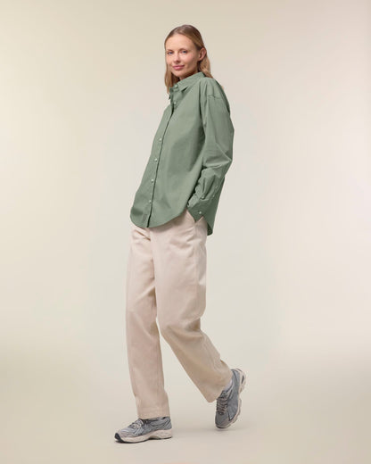 Stella Styler Shirt - Soft Khaki - Vorderseite 