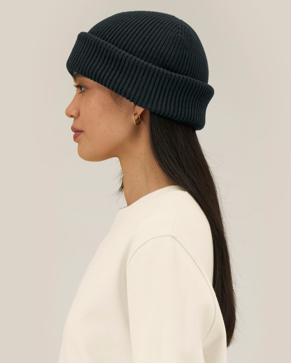 Fisherman Beanie 2.0 - Black - Vorderseite 