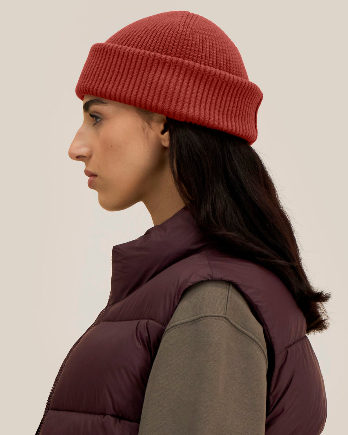 Fisherman Beanie 2.0 - Earthy Red - Vorderseite 