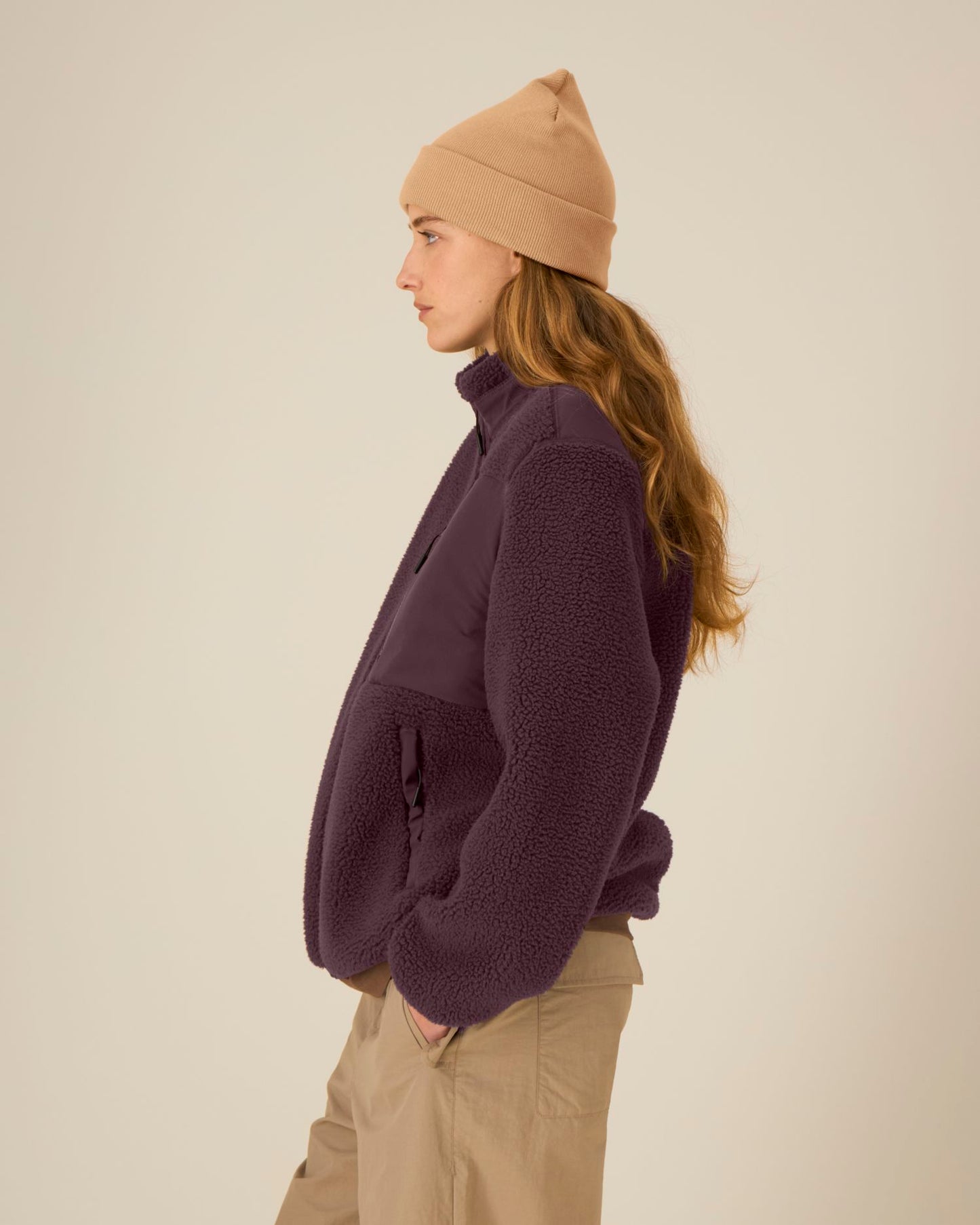 Rib Beanie - Latte - Vorderseite 