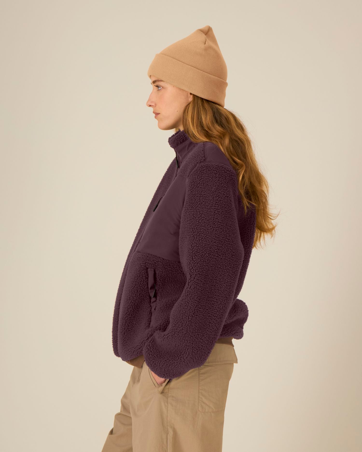 Rib Beanie - Latte - Vorderseite 