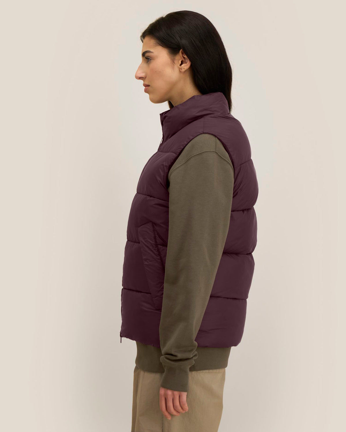 Puffer Gilet 2.0 - Red Brown - Vorderseite 