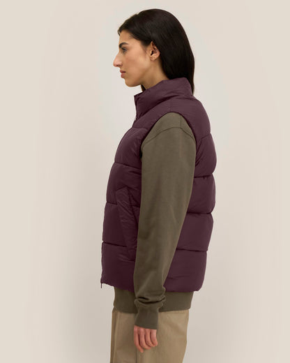 Puffer Gilet 2.0 - Red Brown - Vorderseite 