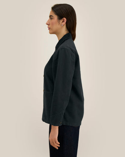 Chore Jacket - G. Dyed Black - Vorderseite 