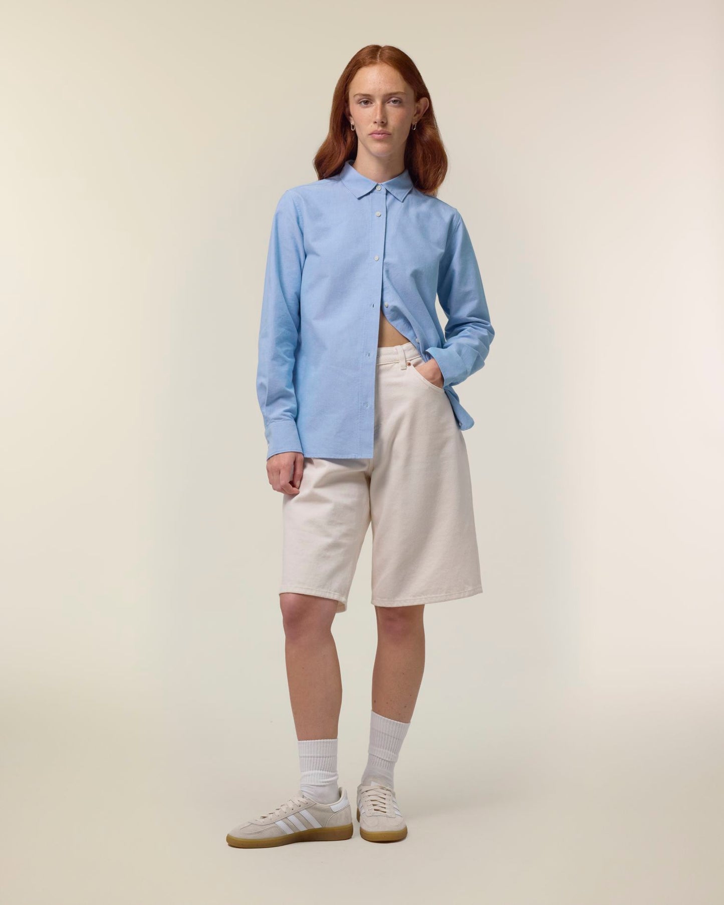 Stella Oxford Shirt - Blue Oxford - Vorderseite 
