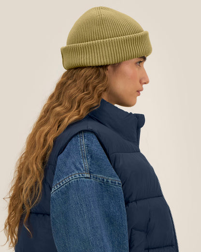 Fisherman Beanie 2.0 - Faded Olive - Vorderseite 