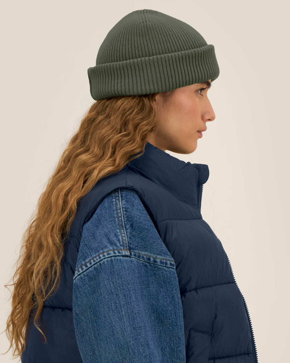 Fisherman Beanie 2.0 - Khaki - Vorderseite 