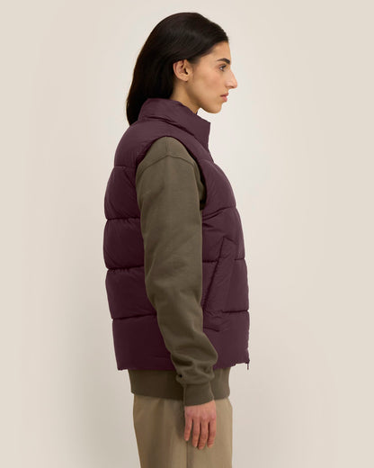 Puffer Gilet 2.0 - Red Brown - Vorderseite 
