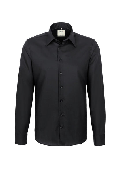 HAKRO Hemd Business Regular - Schwarz - 1
