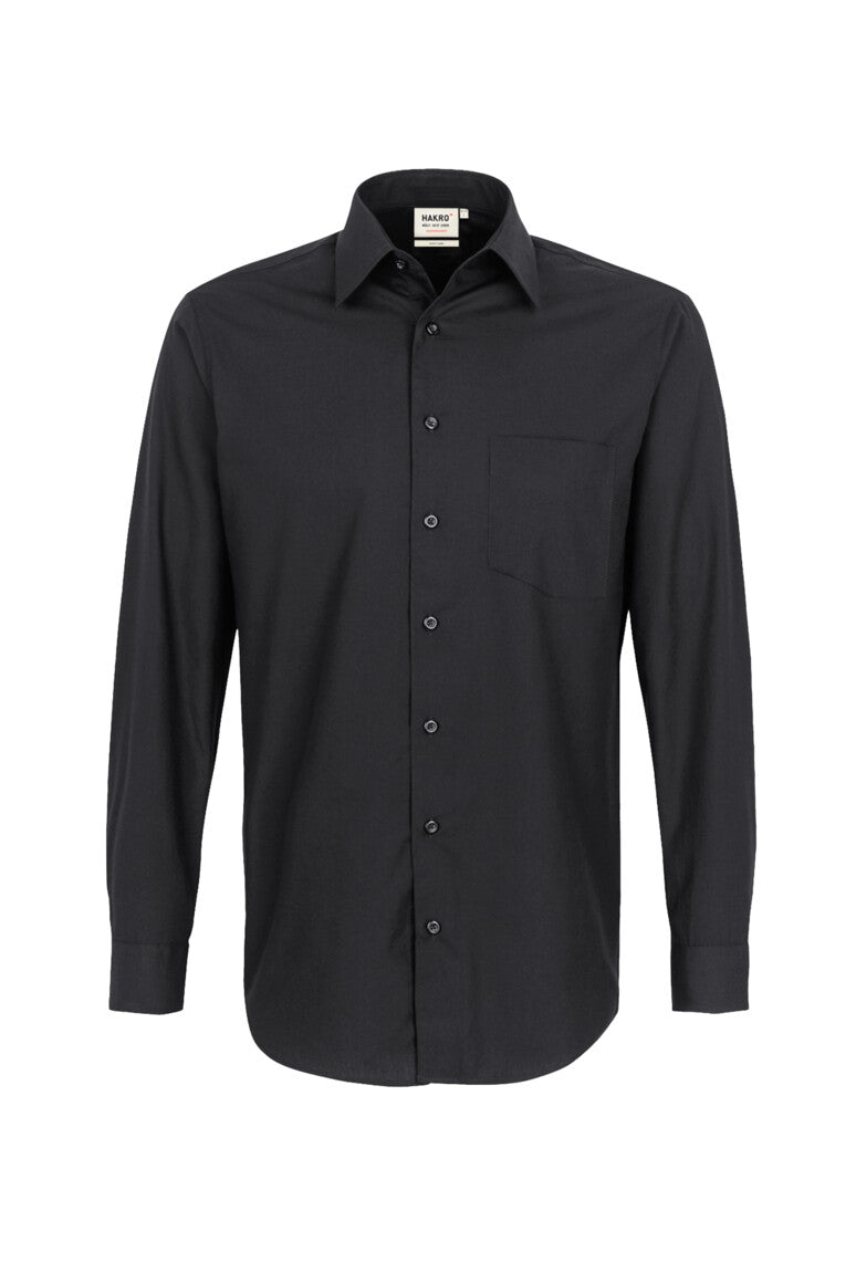 HAKRO Hemd MIKRALINAR® Comfort - Schwarz - 1