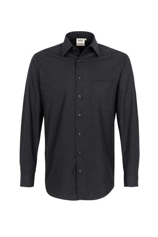 HAKRO Hemd MIKRALINAR® Comfort - Schwarz - 1