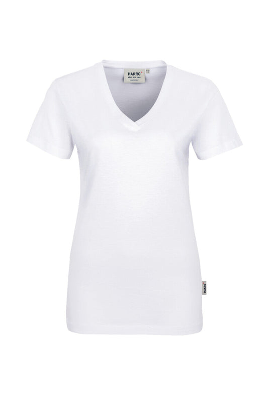 HAKRO Damen V-Shirt Classic - Weiß - 1