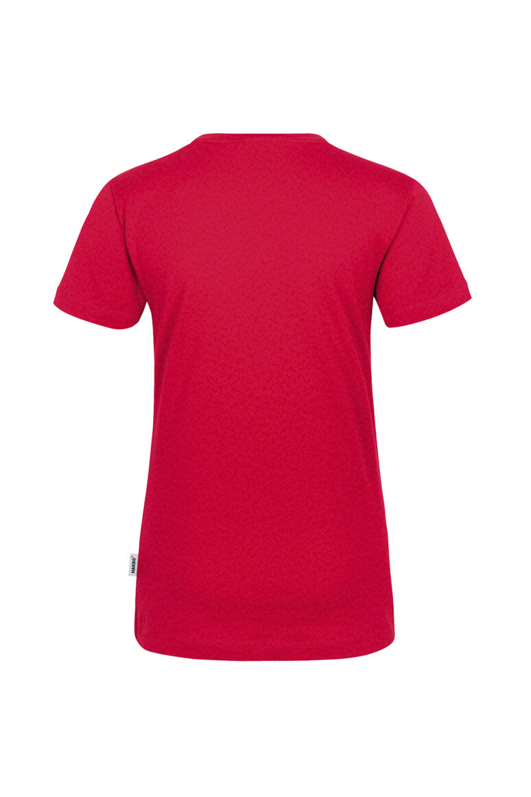 HAKRO Damen V-Shirt Classic - Rot - 3