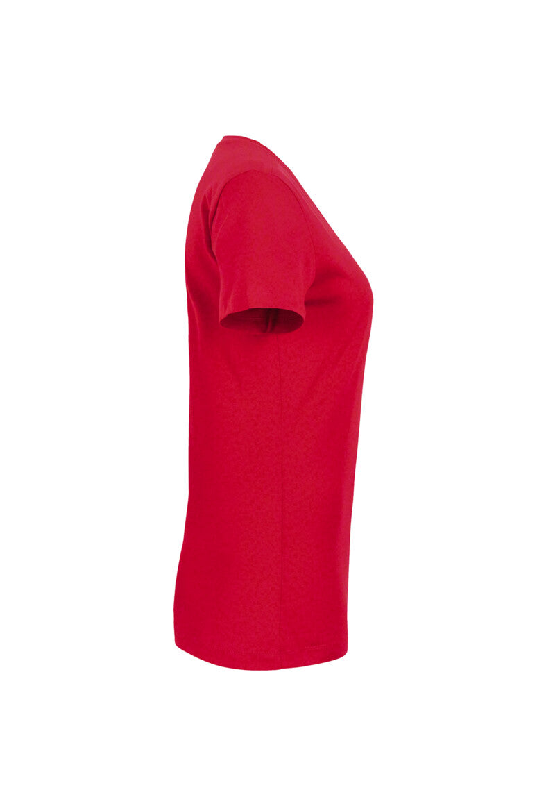 HAKRO Damen V-Shirt Classic - Rot - 4