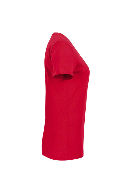 HAKRO Damen V-Shirt Classic - Rot - 4