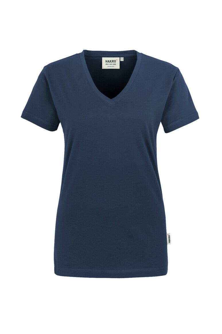 HAKRO Damen V-Shirt Classic - Marine - 1