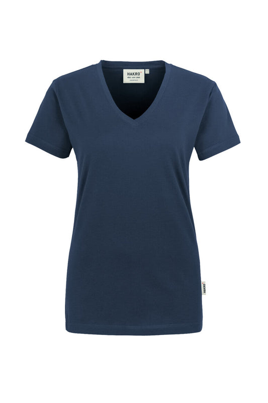 HAKRO Damen V-Shirt Classic - Marine - 1