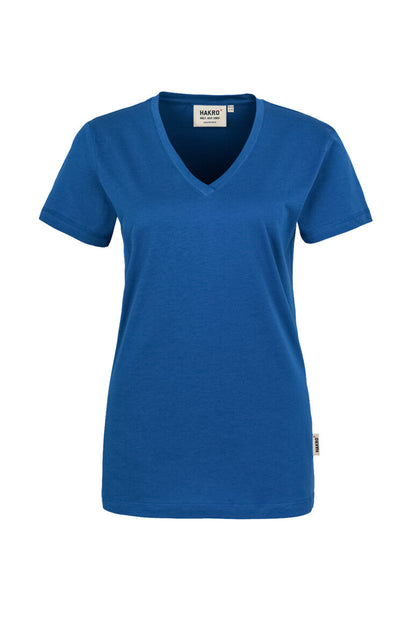 HAKRO Damen V-Shirt Classic - Royalblau - 1