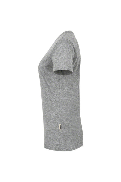 HAKRO Damen V-Shirt Classic - Grau meliert - 2