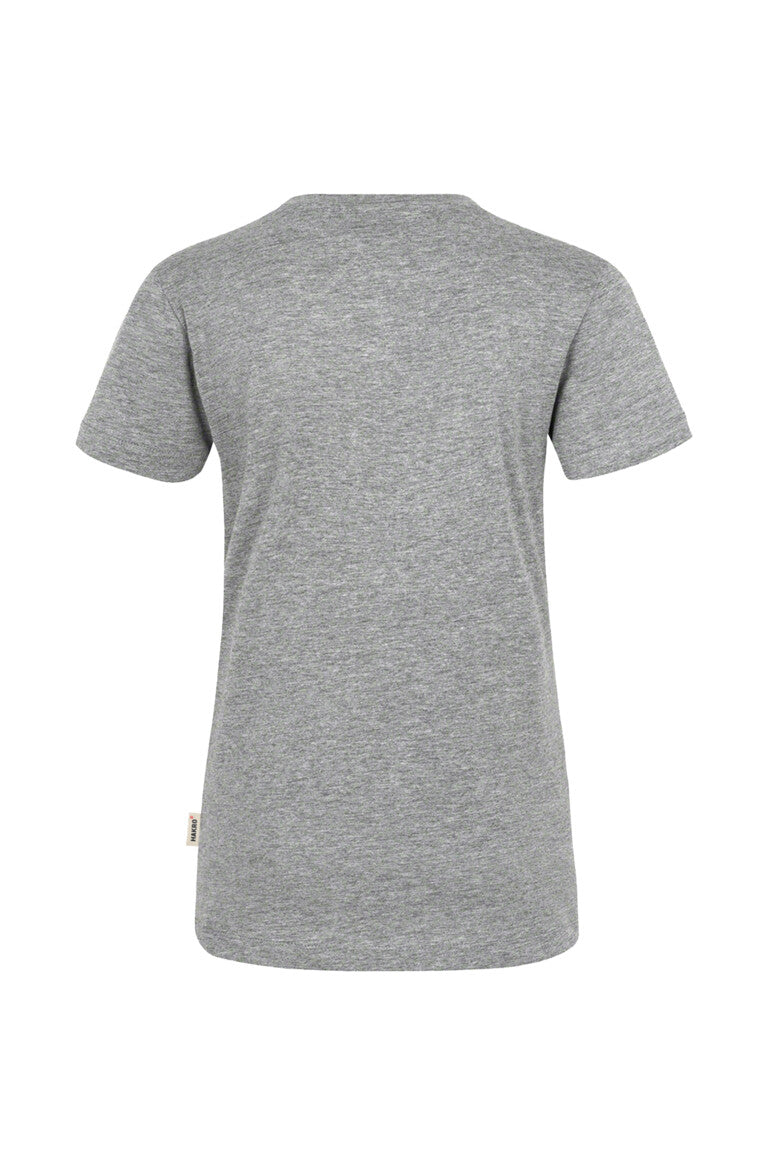 HAKRO Damen V-Shirt Classic - Grau meliert - 3