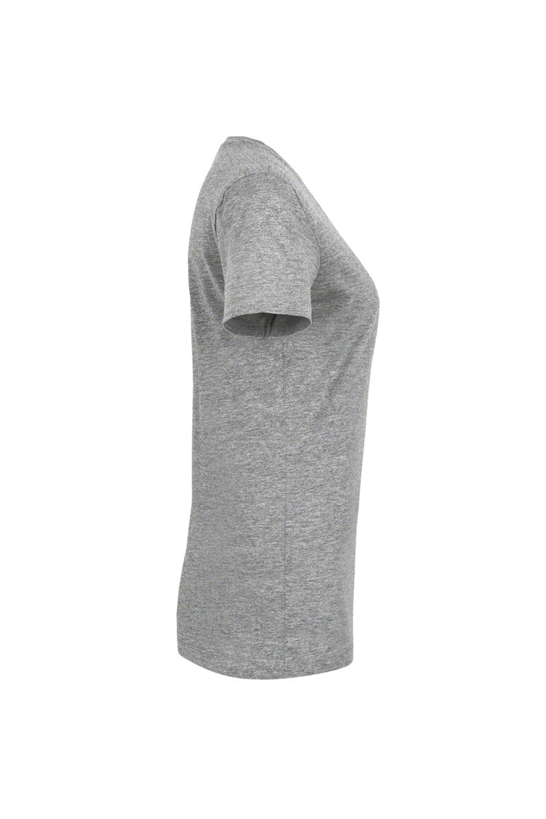 HAKRO Damen V-Shirt Classic - Grau meliert - 4