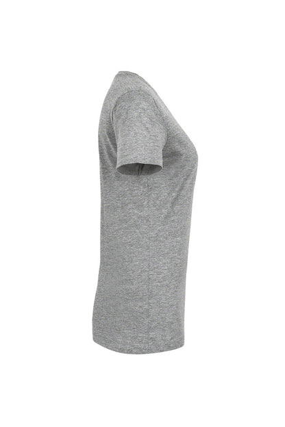 HAKRO Damen V-Shirt Classic - Grau meliert - 4