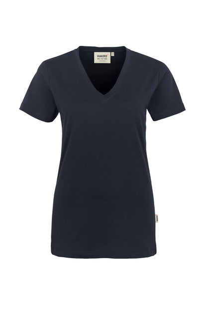 HAKRO Damen V-Shirt Classic - Tinte - 1