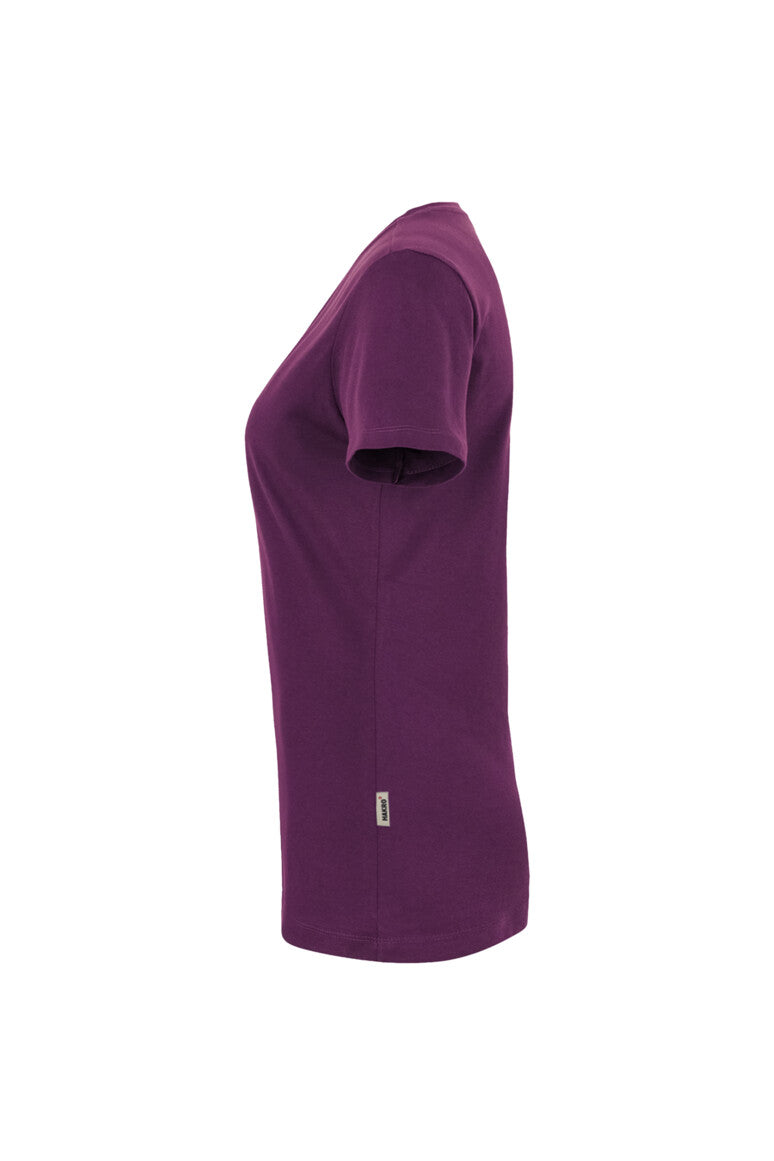 HAKRO Damen V-Shirt Classic - Aubergine - 2