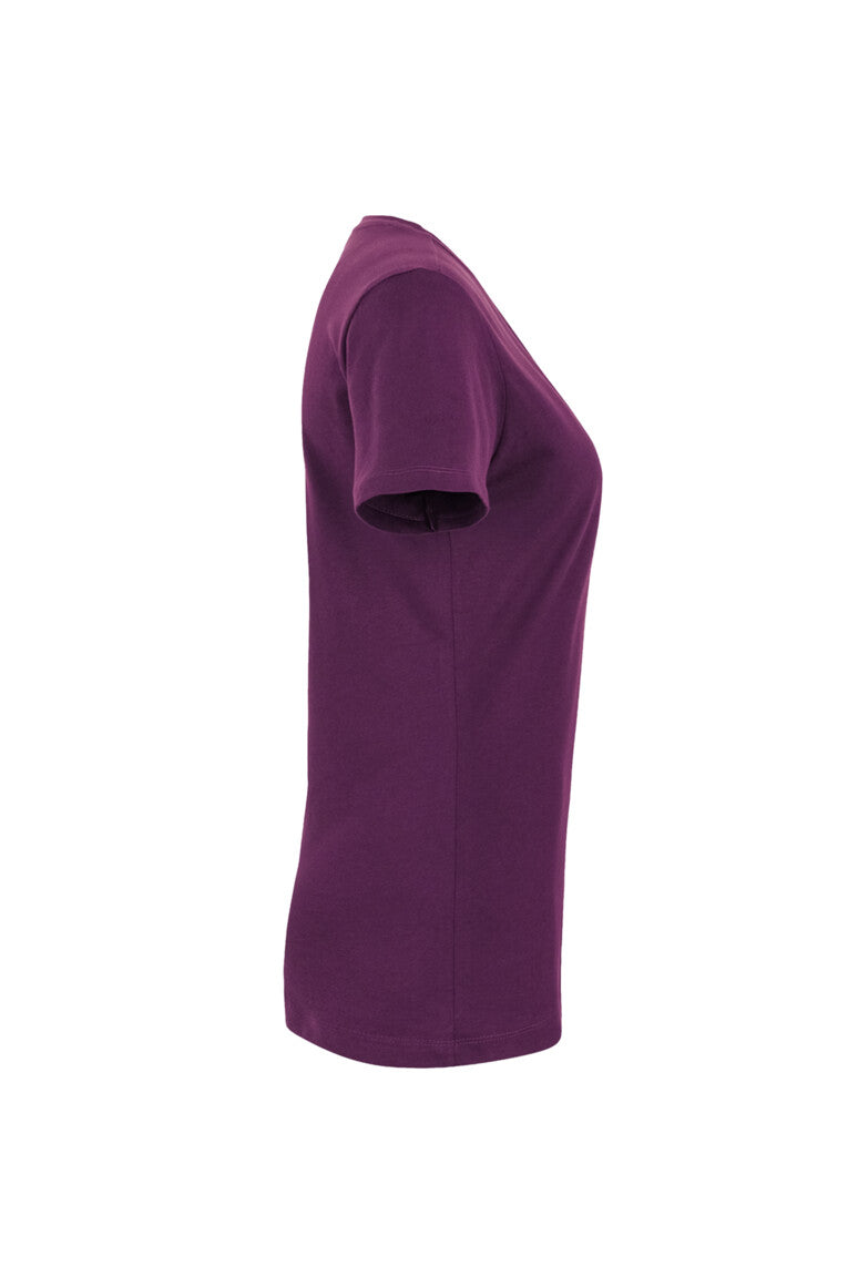 HAKRO Damen V-Shirt Classic - Aubergine - 4