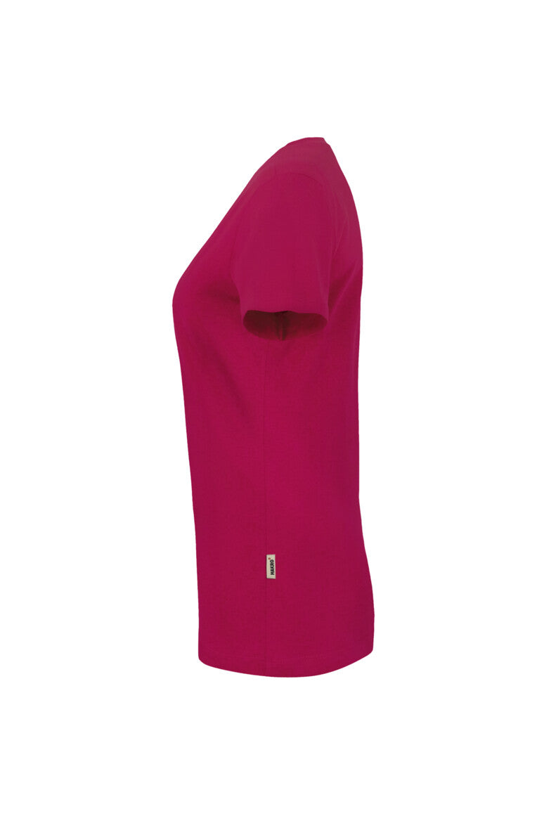 HAKRO Damen V-Shirt Classic - Magenta - 2