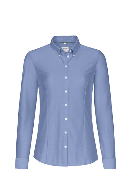 HAKRO Bluse Natural Stretch - Ozeanblau - 1